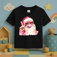 Santa Claus Blowing Sunglasses Christmas Toddler T-Shirt thumb 3