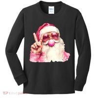 Santa Claus Blowing Sunglasses Christmas Kids Long Sleeve Shirt thumb 0