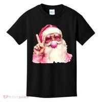 Santa Claus Blowing Sunglasses Christmas Kids T-Shirt thumb 0