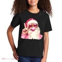 Santa Claus Blowing Sunglasses Christmas Kids T-Shirt thumb 2