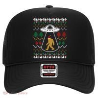 Santa Claus Bigfoot Ufo Sasquatch Ugly Christmas Sweater Gift Hat thumb 0