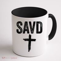 Saved Cross Bible Christian Believe Faith Jesus Savd Coffee Mug thumb 1