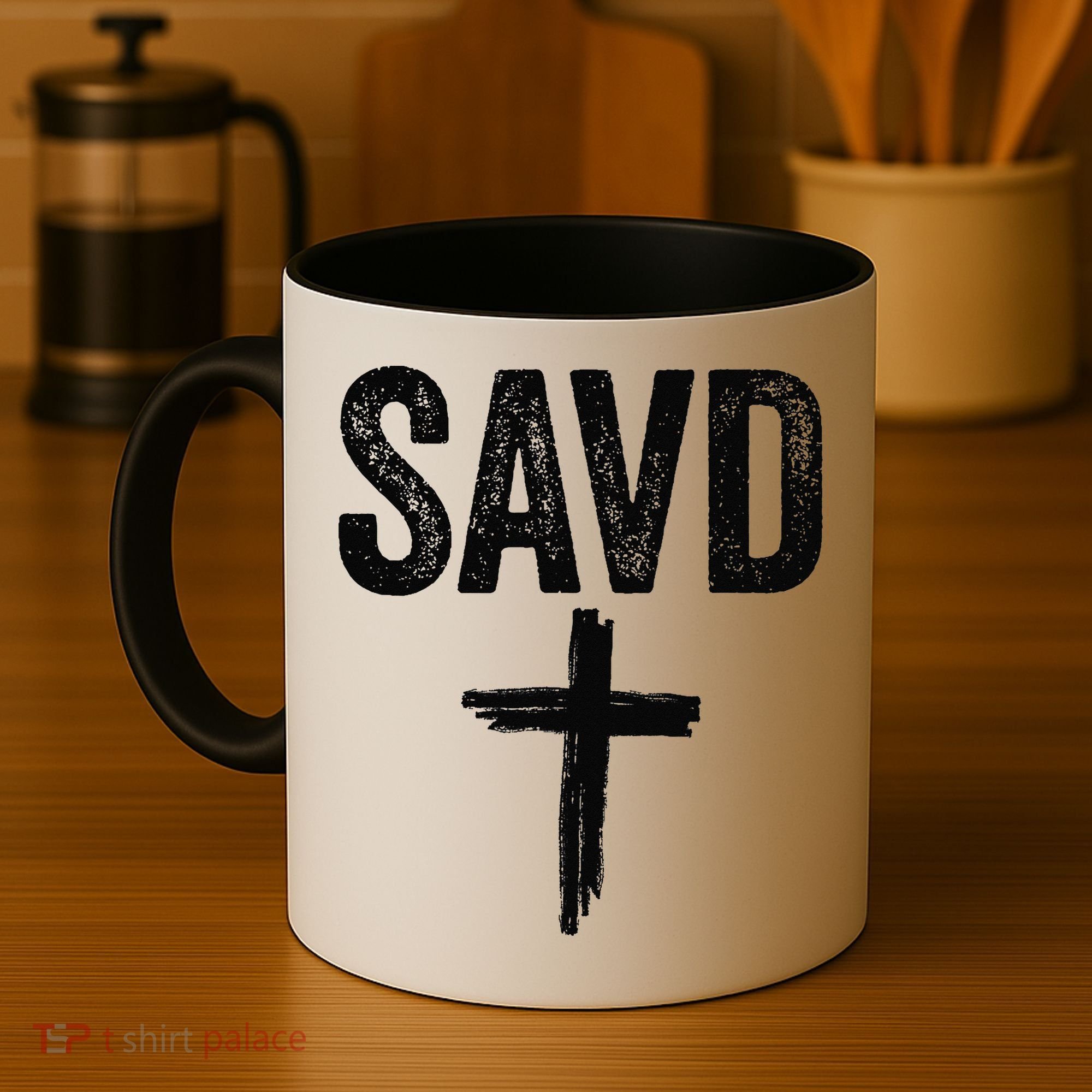 Saved Cross Bible Christian Believe Faith Jesus Savd Coffee Mug