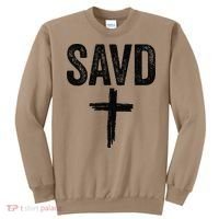 Saved Cross Bible Christian Believe Faith Jesus Savd Sweatshirt thumb 0