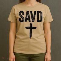 Saved Cross Bible Christian Believe Faith Jesus Savd T-Shirt thumb 4