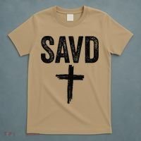 Saved Cross Bible Christian Believe Faith Jesus Savd T-Shirt thumb 5