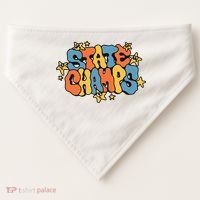 State Champs Bubble USA-Made Doggie Bandana thumb 0