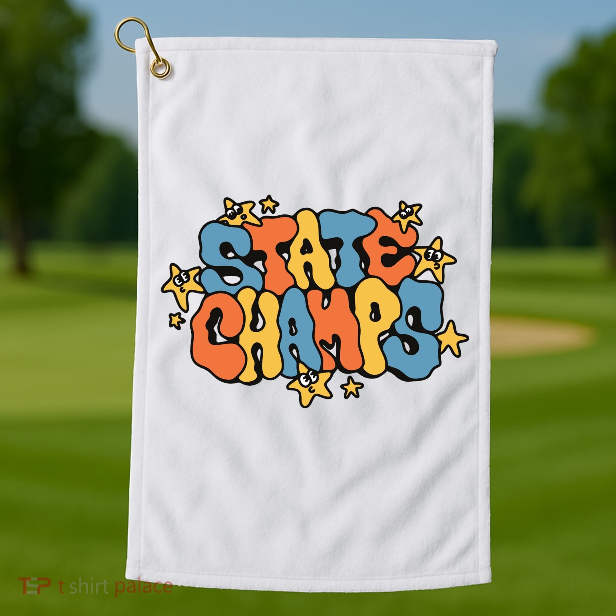 State Champs Bubble Golf Towel