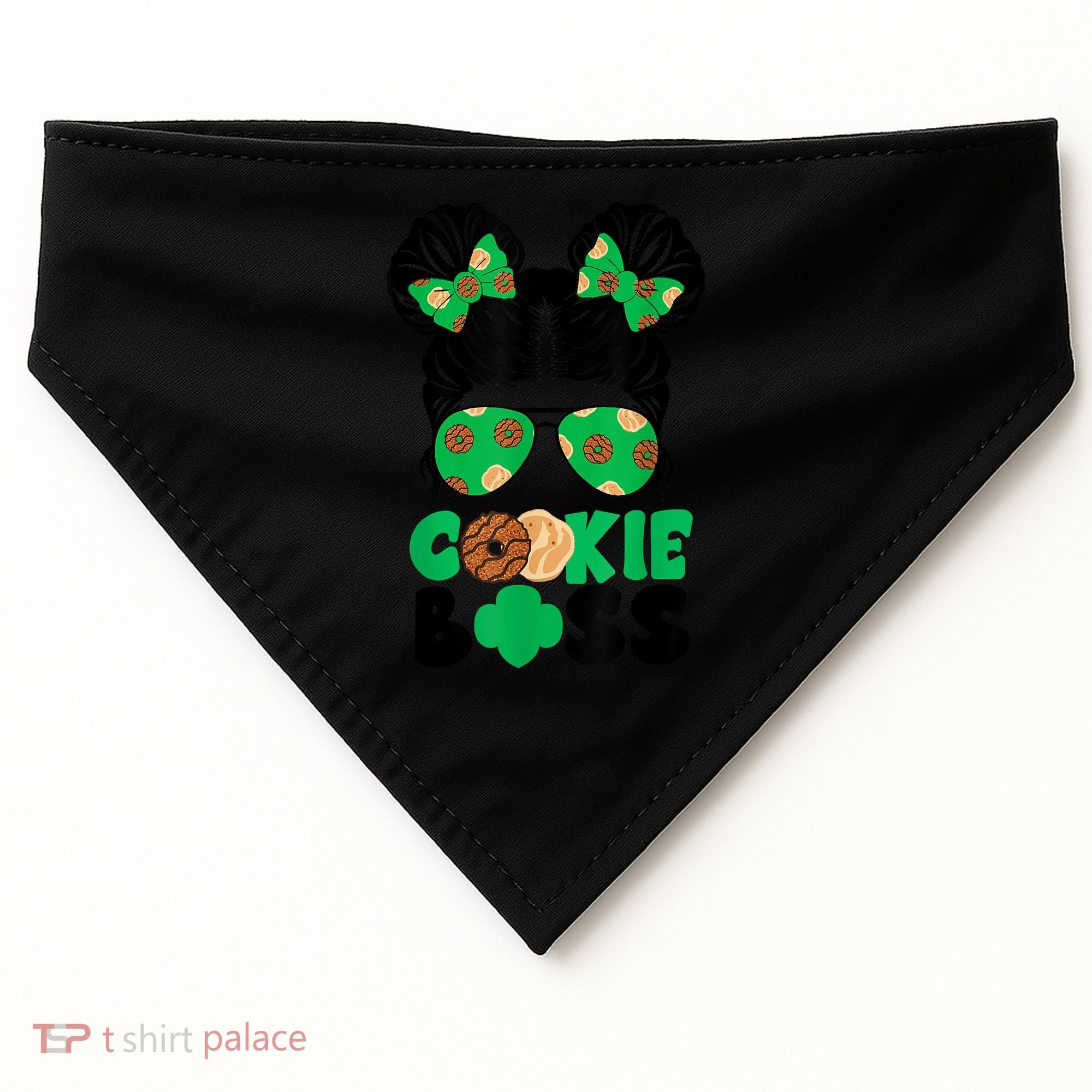 Scout Cookie Boss Kidlife Messy Bun Sunglasses USA-Made Doggie Bandana