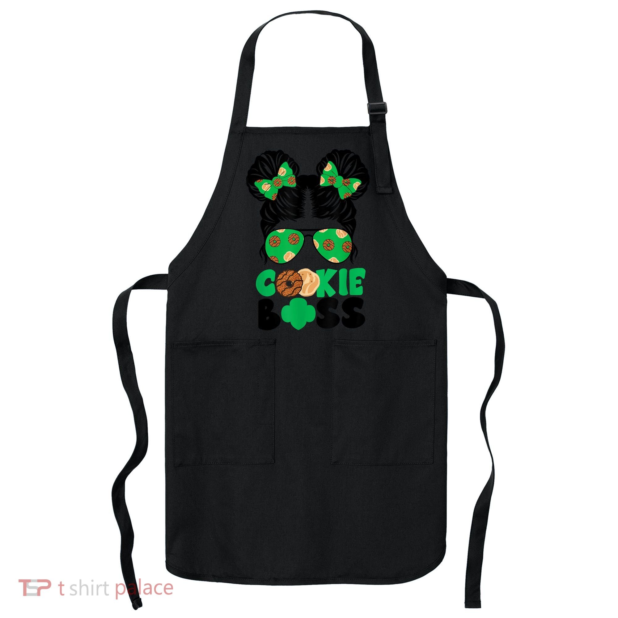 Scout Cookie Boss Kidlife Messy Bun Sunglasses Apron