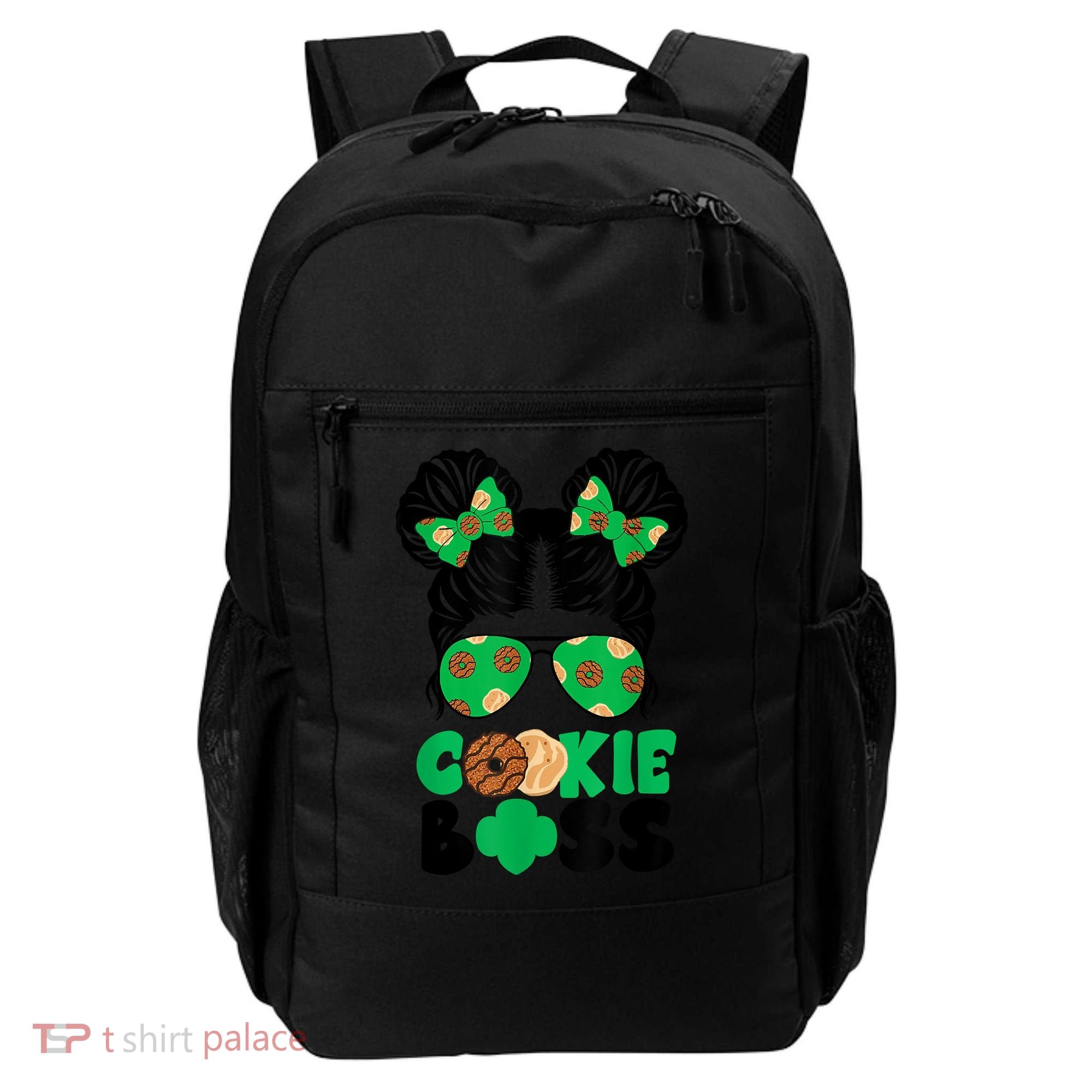 Scout Cookie Boss Kidlife Messy Bun Sunglasses Backpack