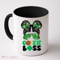Scout Cookie Boss Kidlife Messy Bun Sunglasses Coffee Mug thumb 0