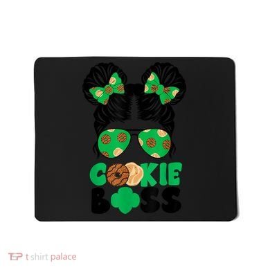 Scout Cookie Boss Kidlife Messy Bun Sunglasses Mousepad