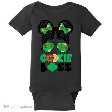 Scout Cookie Boss Kidlife Messy Bun Sunglasses Baby Bodysuit