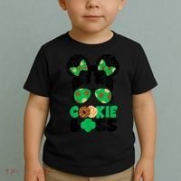 Scout Cookie Boss Kidlife Messy Bun Sunglasses Toddler T-Shirt thumb 2