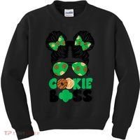 Scout Cookie Boss Kidlife Messy Bun Sunglasses Kids Sweatshirt thumb 0