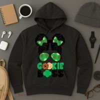Scout Cookie Boss Kidlife Messy Bun Sunglasses Hoodie thumb 3