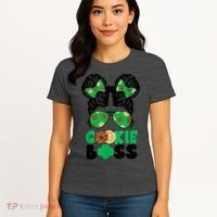 Scout Cookie Boss Kidlife Messy Bun Sunglasses Women's T-Shirt thumb 4
