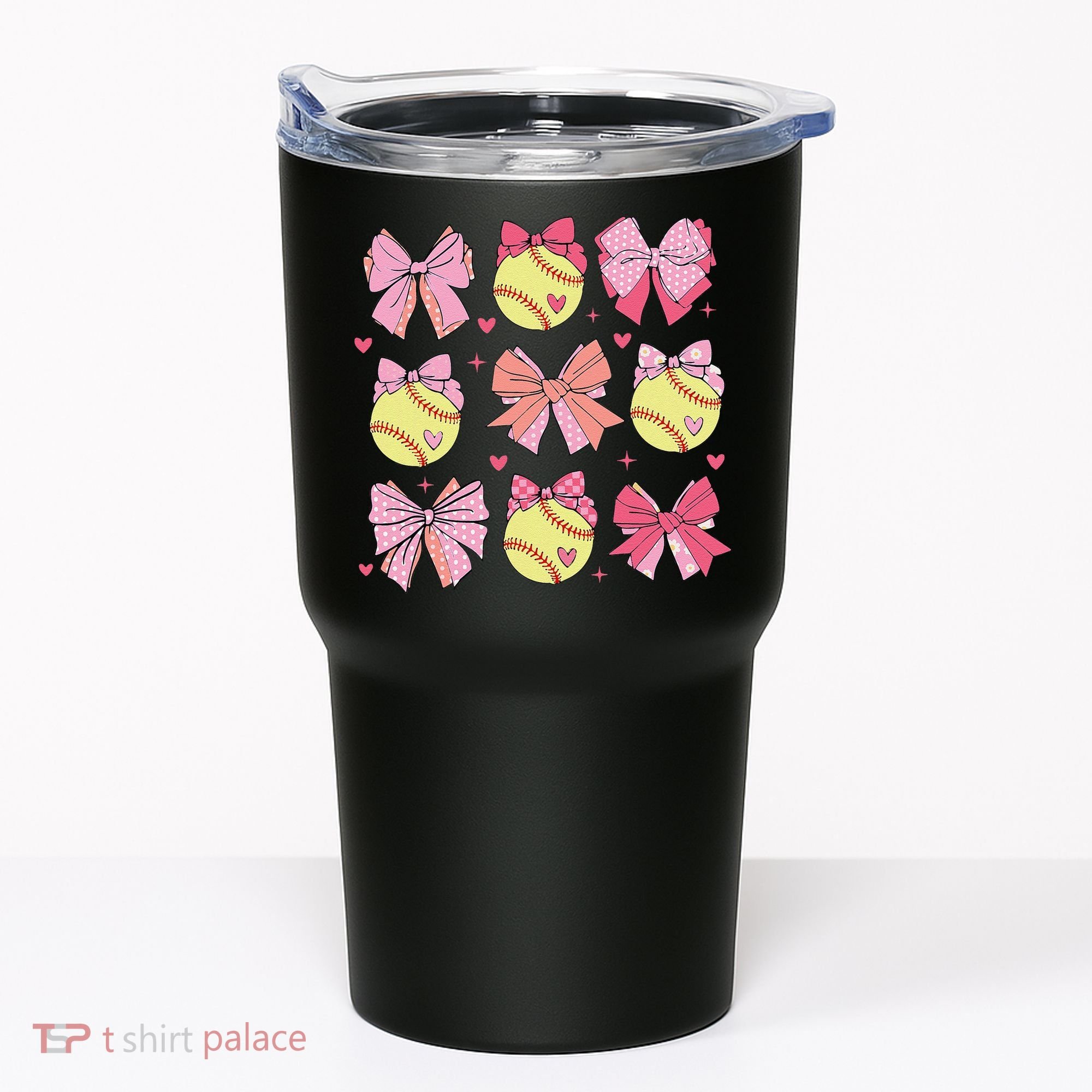 Softball Coquette Bow Softball Mom Mothers Day Softball Mama Tumbler