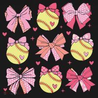 Softball Coquette Bow Softball Mom Mothers Day Softball Mama Ornament thumb 1