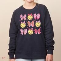 Softball Coquette Bow Softball Mom Mothers Day Softball Mama Women's Sweatshirt thumb 0