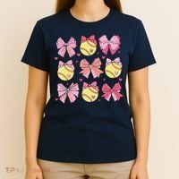 Softball Coquette Bow Softball Mom Mothers Day Softball Mama T-Shirt thumb 4