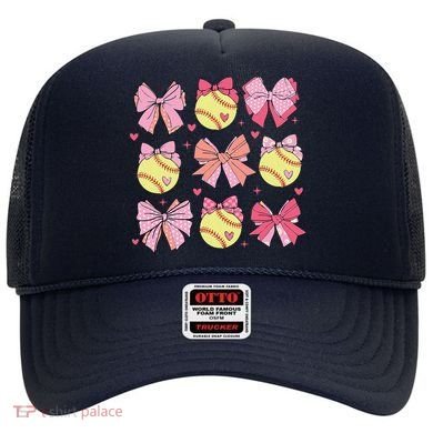 Softball Coquette Bow Softball Mom Mothers Day Softball Mama Hat