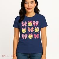 Softball Coquette Bow Softball Mom Mothers Day Softball Mama Women's T-Shirt thumb 4