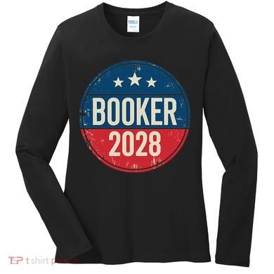 Senator Cory Booker For President 2028 Women's Long Sleeve Shirt