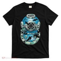 Vintage Scuba Diver Illustration T-Shirt thumb 0
