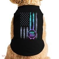 Solana Crypto Blockchain Solana Coin Distressed Usa Flag Doggie Tank thumb 0