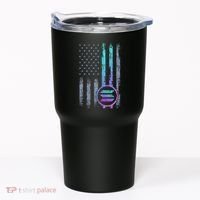 Solana Crypto Blockchain Solana Coin Distressed Usa Flag Tumbler thumb 0