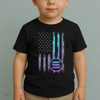 Solana Crypto Blockchain Solana Coin Distressed Usa Flag Toddler T-Shirt thumb 2