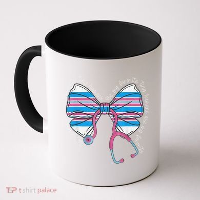 Stethoscope Coquette Bow Baby Blanket Labor And Delivery Coffee Mug