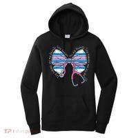 Stethoscope Coquette Bow Baby Blanket Labor And Delivery Women's Hoodie thumb 0