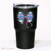 Stethoscope Coquette Bow Baby Blanket Labor And Delivery Tumbler thumb 0
