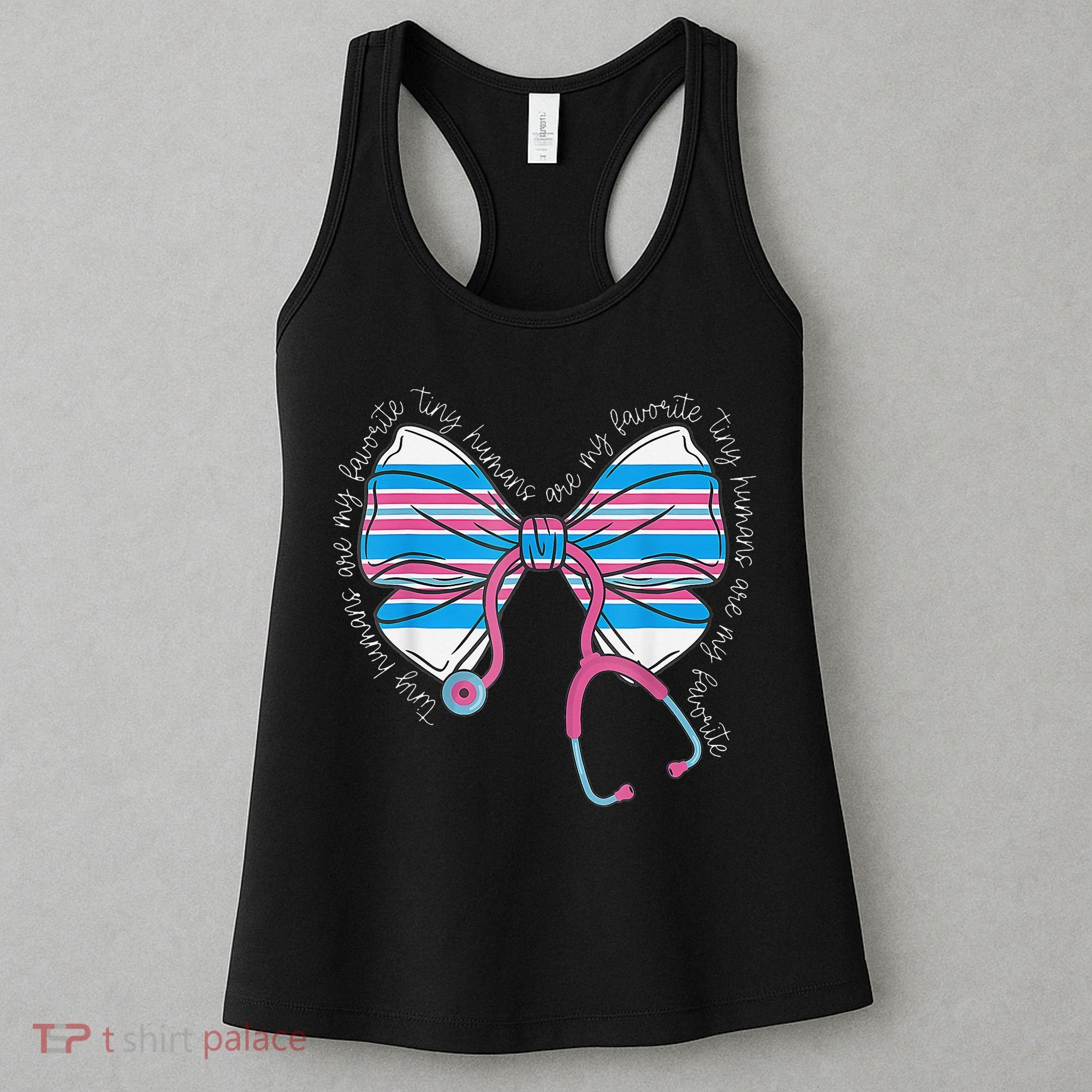 Stethoscope Coquette Bow Baby Blanket Labor And Delivery Women's Tank Top