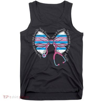 Stethoscope Coquette Bow Baby Blanket Labor And Delivery Tank Top