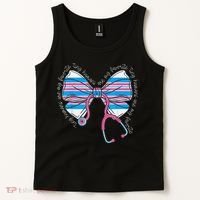 Stethoscope Coquette Bow Baby Blanket Labor And Delivery Tank Top thumb 2