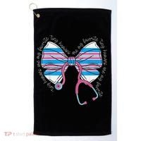 Stethoscope Coquette Bow Baby Blanket Labor And Delivery Golf Towel thumb 0