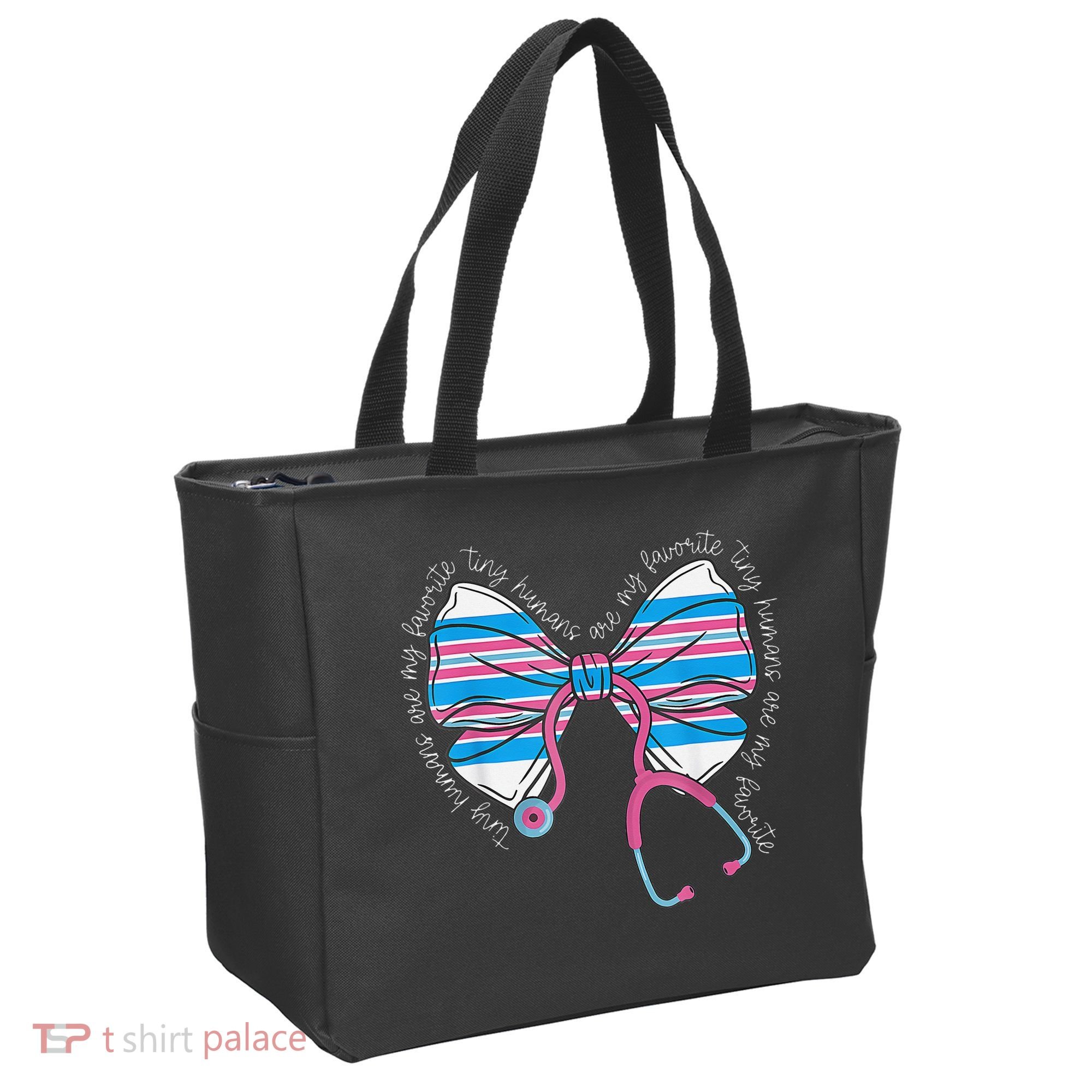 Stethoscope Coquette Bow Baby Blanket Labor And Delivery Tote Bag