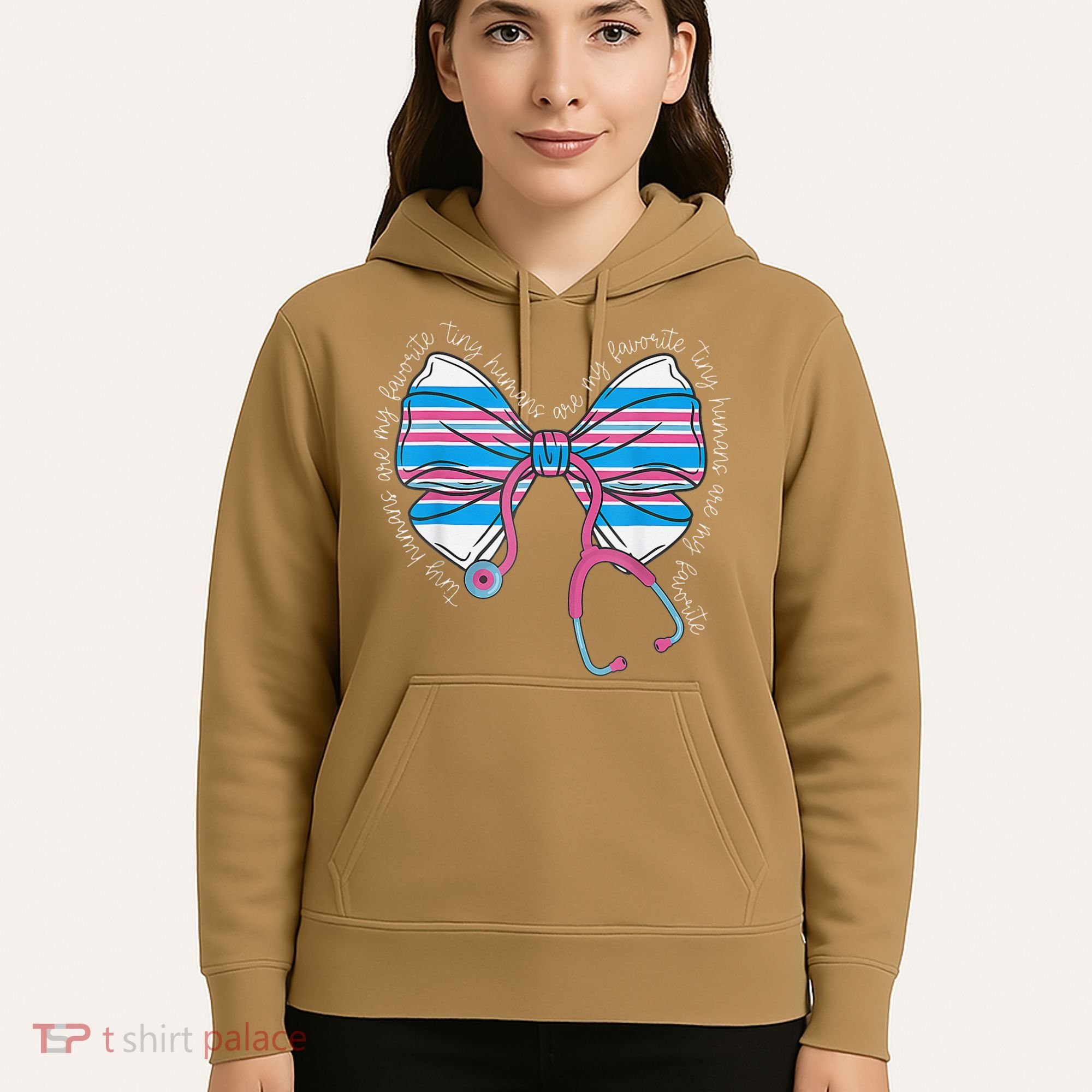 Stethoscope Coquette Bow Baby Blanket Labor And Delivery Hoodie