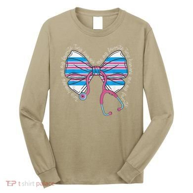 Stethoscope Coquette Bow Baby Blanket Labor And Delivery Long Sleeve Shirt