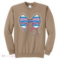 Stethoscope Coquette Bow Baby Blanket Labor And Delivery Sweatshirt thumb 0