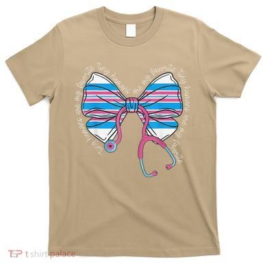 Stethoscope Coquette Bow Baby Blanket Labor And Delivery T-Shirt