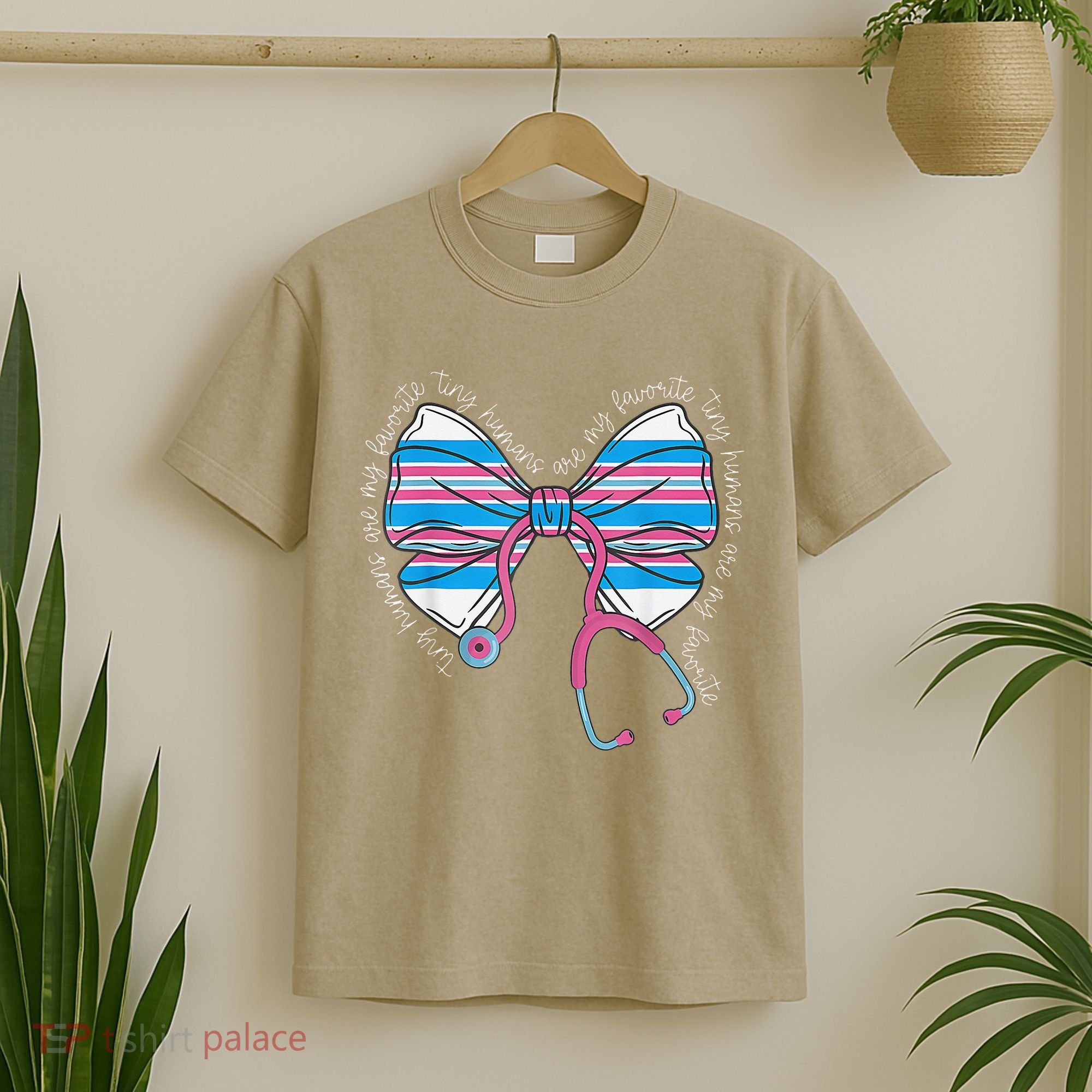 Stethoscope Coquette Bow Baby Blanket Labor And Delivery T-Shirt