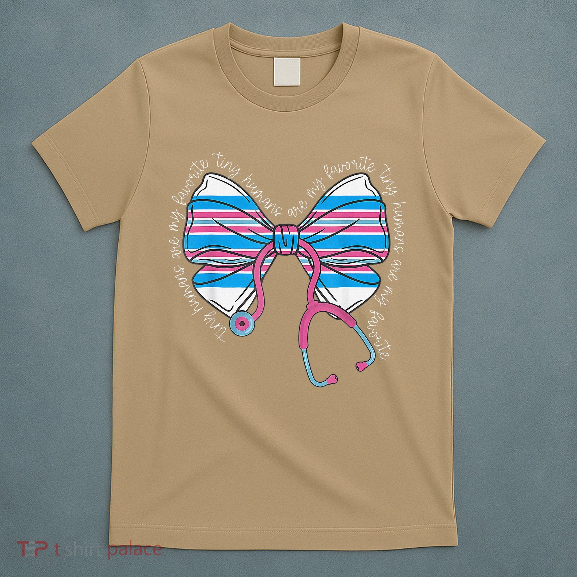 Stethoscope Coquette Bow Baby Blanket Labor And Delivery T-Shirt