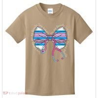 Stethoscope Coquette Bow Baby Blanket Labor And Delivery Kids T-Shirt thumb 0