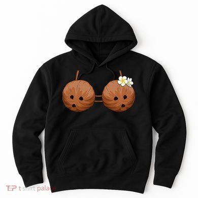 Summer Coconut Bra Halloween Costume Hawaii Aloha Beach Hoodie