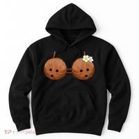 Summer Coconut Bra Halloween Costume Hawaii Aloha Beach Hoodie thumb 0